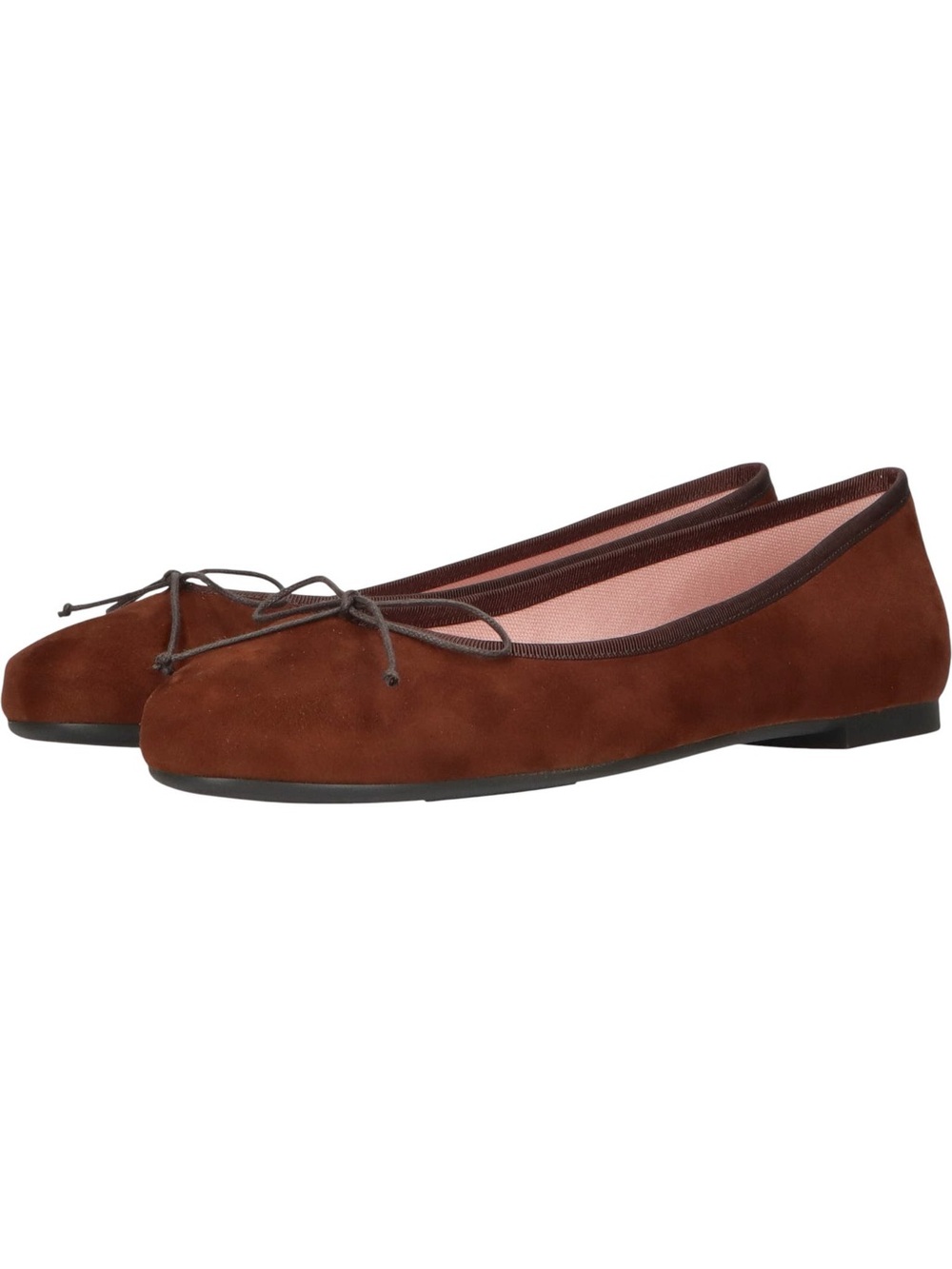 NIB Pretty Ballerinas Rosario Suede Ballerina Flats Orange/burnt Oxide Size 12